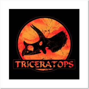 Triceratops Fossil Posters and Art